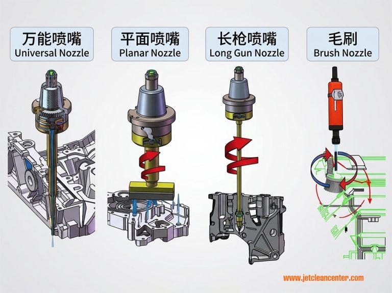 Flex nozzles of Jet Clean Center